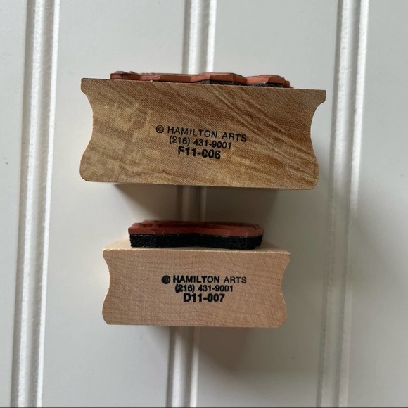 Vintage Wood Block Rubber Stamp Hamilton Arts Teddy Bear Yoga Dance Jazzercise - Picture 3 of 7